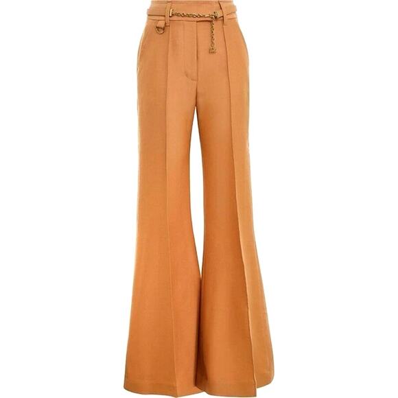 Zimmermann Luminosity Wide Leg Pants (Biscuit) NWT - Picture 1 of 9